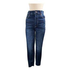 Express High Rise Dark Blue Jeans